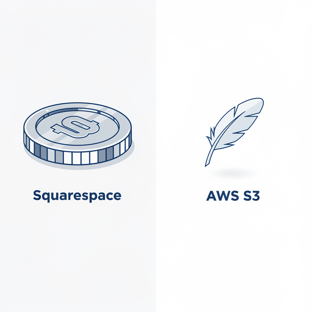 Cost Comparison: Squarespace vs AWS S3