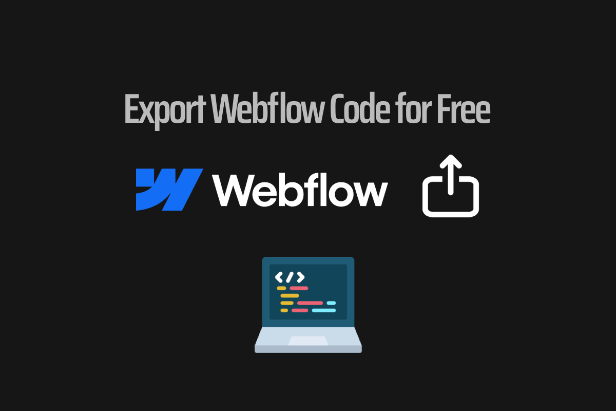 How to Export Webflow Code for Free