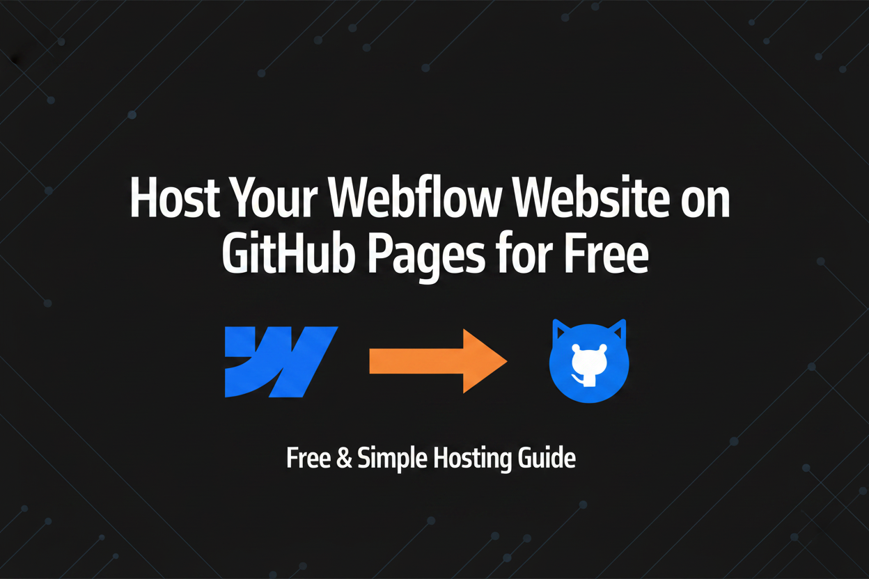Host Your Webflow Website on GitHub Pages for Free with ExFlow