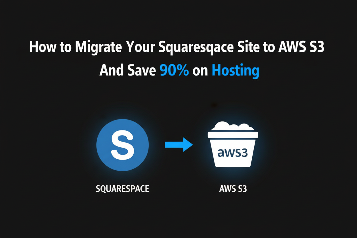 How to Migrate Your Squarespace Site to AWS S3 and Save 90% on Hosting