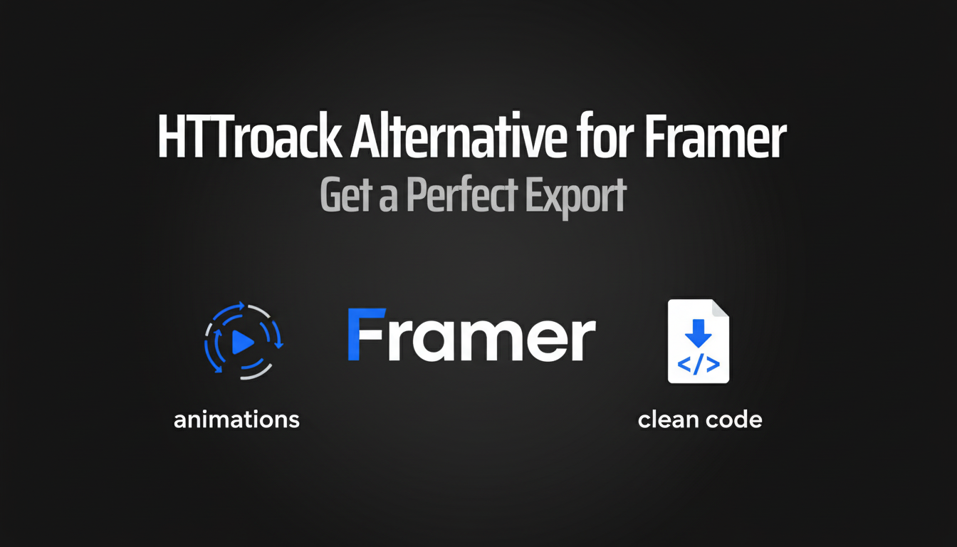 HTTrack Alternative for Framer: Get a Perfect Export with All Animations